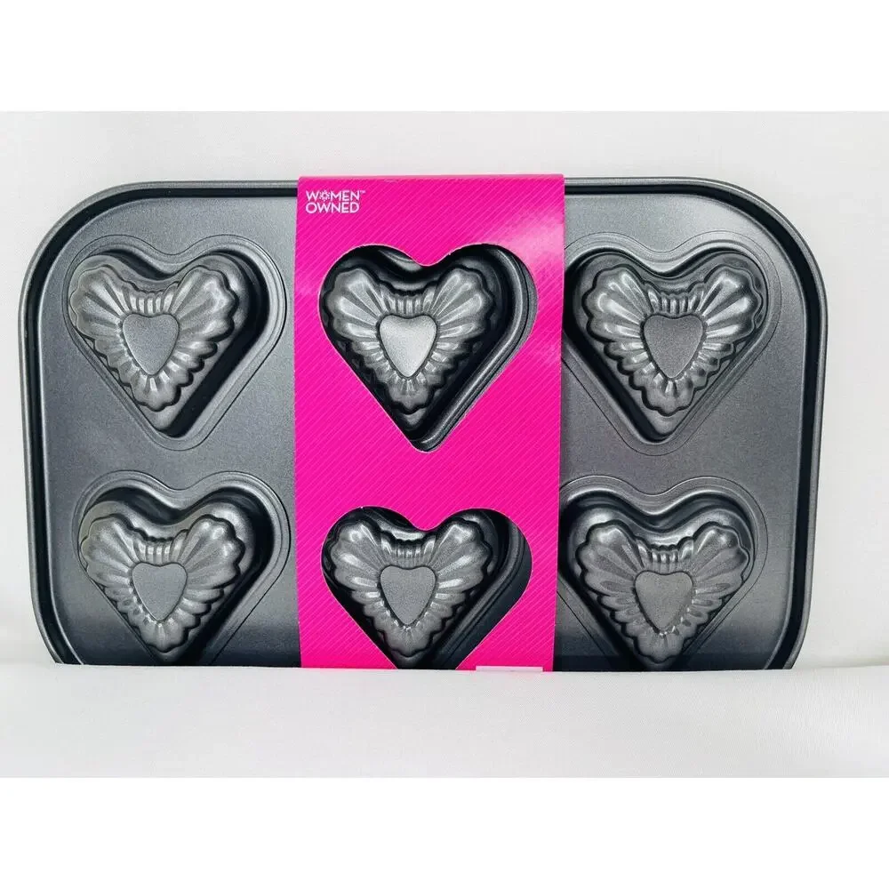 Be Mine Heart Cake Pan Makes 6 Valentines Love Small Cakes Kitchen